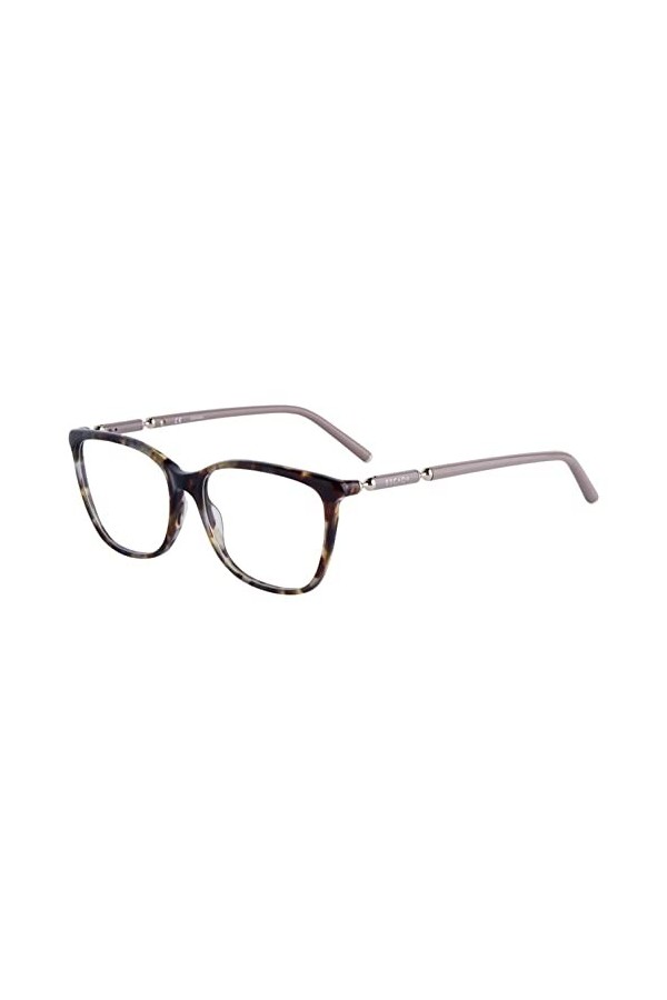 Escada Vesc83 Lunettes de Soleil, Marron/Rouge Shiny Brown/Red Havana , 54 Femme