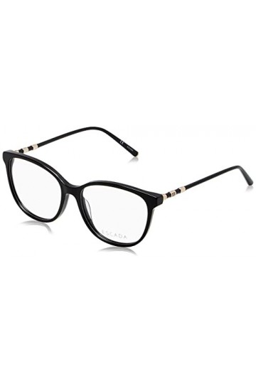 Escada Vesd58 Lunettes de Soleil, Noir Brillant, 53 Femme