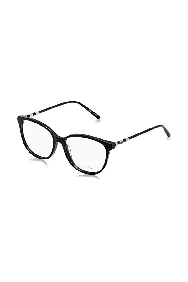 Escada Vesd58 Lunettes de Soleil, Noir Brillant, 53 Femme