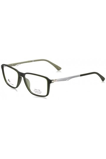 Police VPLF05 Sunglasses, Semi Matt Dark Green, 54 Unisex