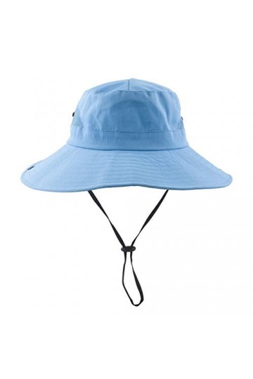 HGGE Chapeau de Soleil pour Femme Pliable avec Trou pour Queue de Cheval Bleu Ciel
