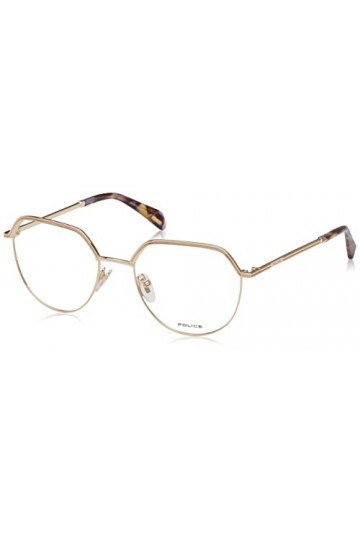 Police Vpld28 Lunettes de Soleil, Or Rose Brillant, 53 Femme