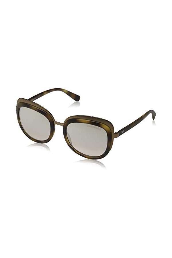 Emporio Armani 0ea2058 32018z 53 Montures de Lunettes, Marron Matte Bronze/Matte Havana , Femme