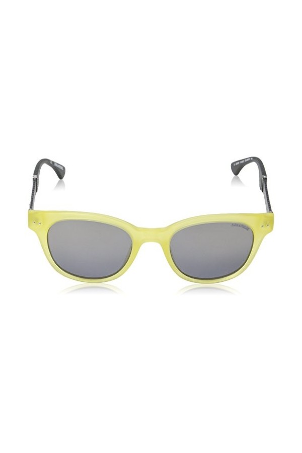 Zadig & Voltaire Szv007 Lunettes De Soleil, Gris Matt Milky Yellow , Taille Unique Femme