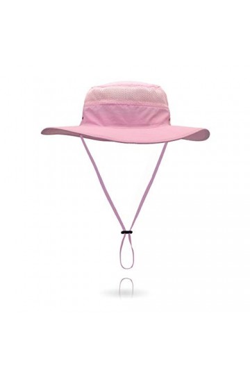 Chapeau de soleil dextérieur pour femme - Protection solaire en maille - Séchage rapide UPF 50+, Rose, taille unique