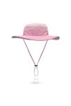 Chapeau de soleil dextérieur pour femme - Protection solaire en maille - Séchage rapide UPF 50+, Rose, taille unique