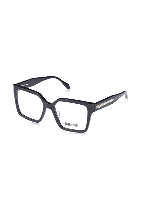 Just Cavalli Vjc006 Lunettes de Soleil, Noir Brillant, 53 Femme
