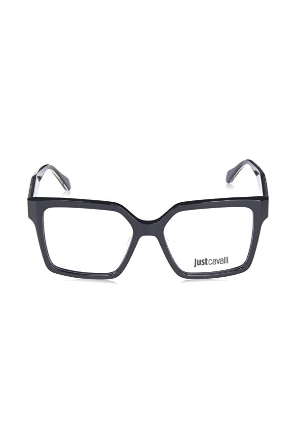 Just Cavalli Vjc006 Lunettes de Soleil, Noir Brillant, 53 Femme