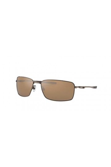 Oakley Square Wire Lunettes de Soleil Homme, Tungsten/Tungsten Iridium Polished, Taille Unique