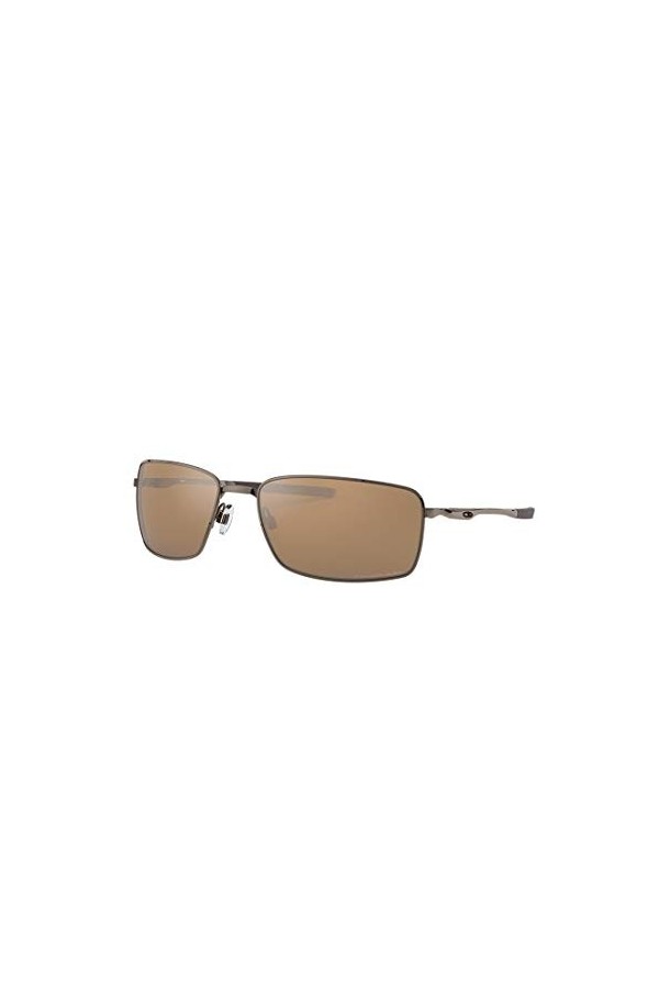 Oakley Square Wire Lunettes de Soleil Homme, Tungsten/Tungsten Iridium Polished, Taille Unique