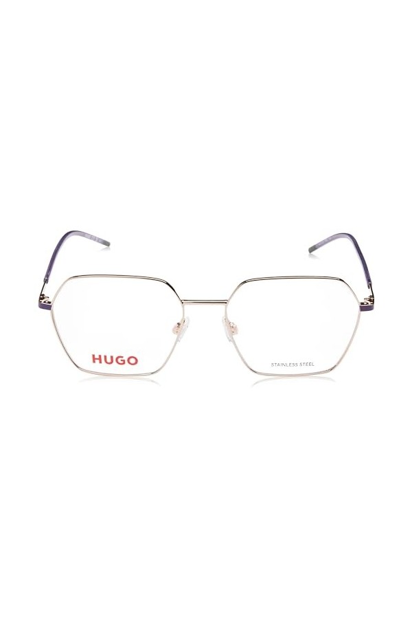 Hugo Boss Gafas Vista HG 1279 S9e 55/17/140 Mujer Sunglasses, S9E/17 Gold Violet, 55 Unisex