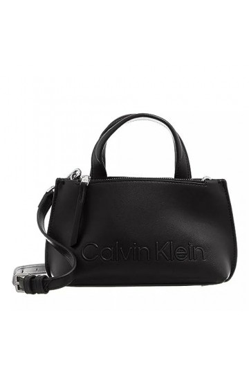 Calvin Klein CK Set Mini Tote, Fourre-Tout Femme, Noir, Taille Unique