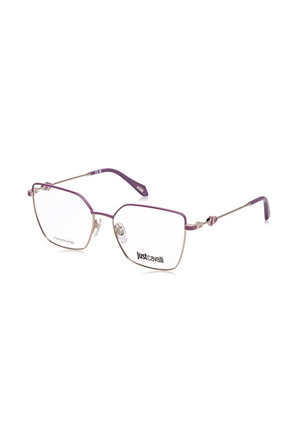 Just Cavalli Vjc013 Lunettes de Soleil, Shiny Red Gold W/Coloured Parts, 55 Femme