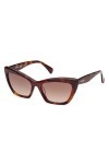 MaxMara LOGO14 Lunettes de Soleil, Dark Havana, 57/18/145 Femme