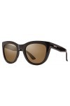 Smith Sidney Lunette de Soleil Lifestyle Femme, Shiny Black/Brown Gradient