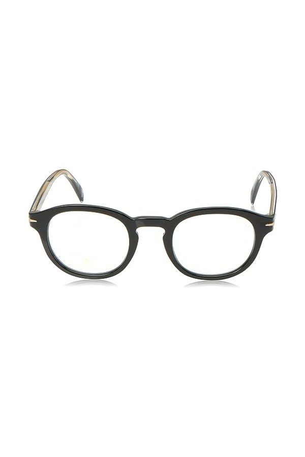 David Beckham DB 7017/bb Sunglasses, 2M2/24 Black Gold, 48 Unisex