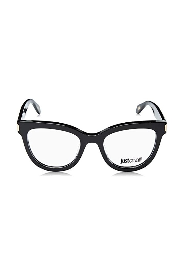 Just Cavalli Vjc004 Lunettes de Soleil, Noir Brillant, 51 Femme