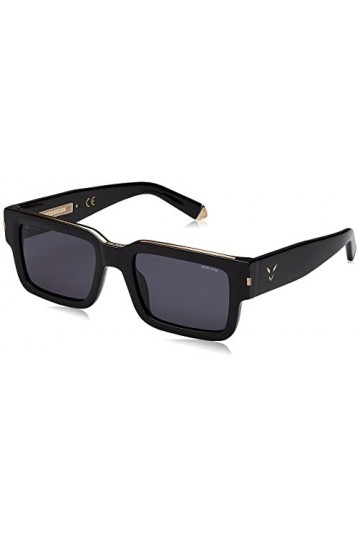 Police SPLE14 Sunglasses, Nero Super Black, 53 Unisex