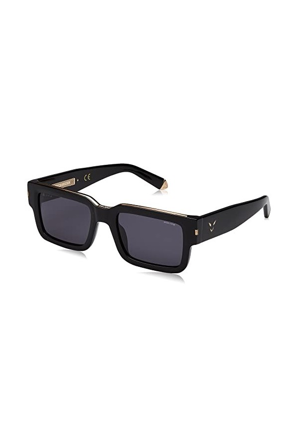 Police SPLE14 Sunglasses, Nero Super Black, 53 Unisex