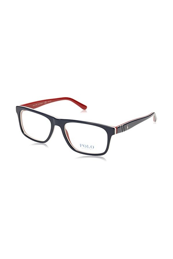 Ray-Ban 0PH2211 Lunettes de Soleil, Marron Blue/White/Red , 55.0 Homme