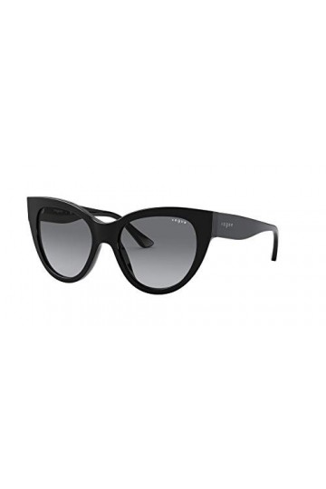 Vogue 0VO5339S Lunettes de Soleil, Black/Grey Shaded, 52/18/140 Femme