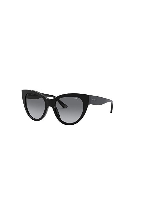 Vogue 0VO5339S Lunettes de Soleil, Black/Grey Shaded, 52/18/140 Femme