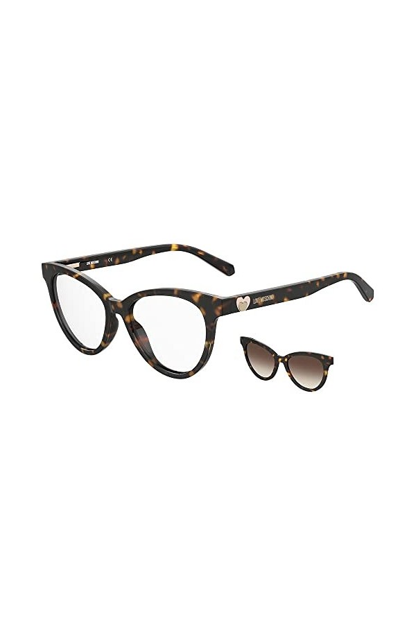 Love Moschino Mol051/Cs Lunettes de Soleil, Havana, 52 Femme