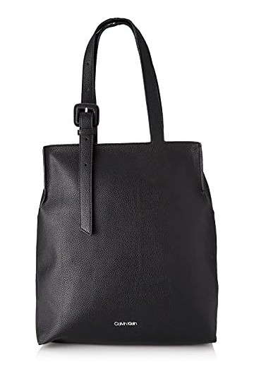 Calvin Klein Soft Neat NS Shopper, Vêtements de Sport Femme, Noir, Medium