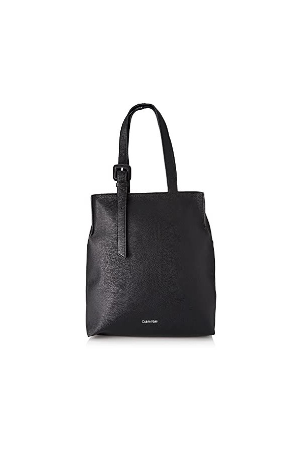 Calvin Klein Soft Neat NS Shopper, Vêtements de Sport Femme, Noir, Medium