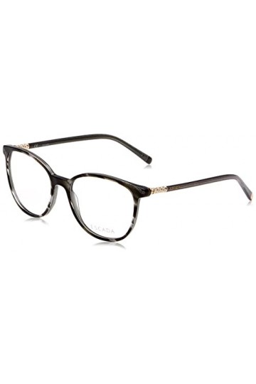 Escada Vesc59 Lunettes de Soleil, À Rayures/Noir/Gris, 54 Femme