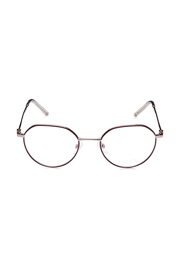 Escada Vesc88 Lunettes de Soleil, Rose Vif Total Shiny Strong Pink with Coloured Pa , 50 Femme