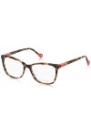 YALEA Vya008 Lunettes de Soleil, Bleu Shiny Medium Havana , 54 Femme