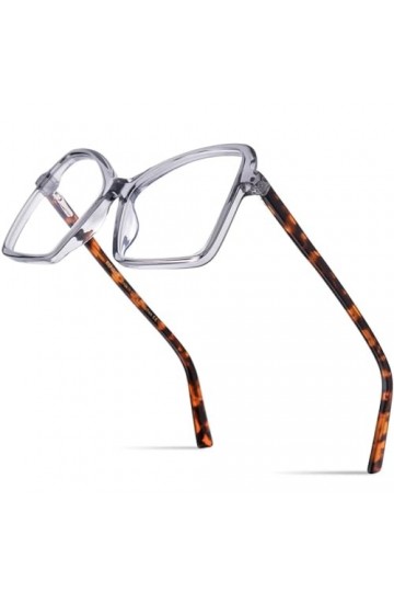HCHES Lunettes en acétate multicolores monture femmes super taille lunettes de vue œil de chat, 3, taille unique