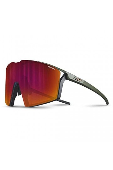 Julbo Edge Lunettes de Soleil, Kaki/Noir, Taille Unique Mixte