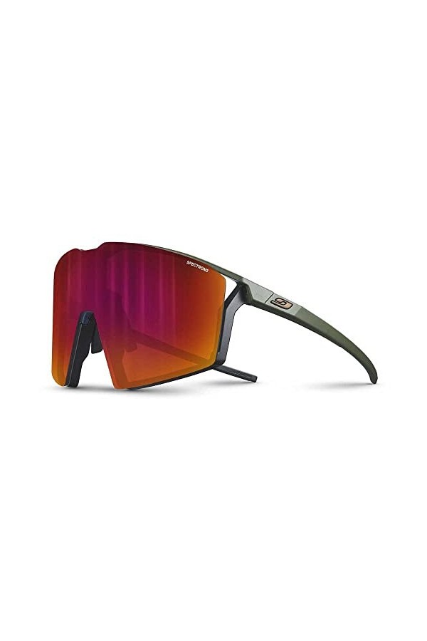 Julbo Edge Lunettes de Soleil, Kaki/Noir, Taille Unique Mixte