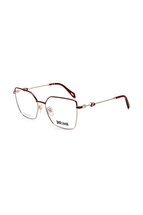 Just Cavalli Vjc013 Lunettes de Soleil, Light Gold W/Coloured Parts, 55 Femme