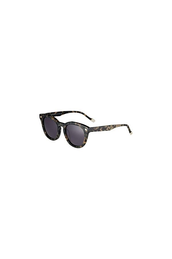 Le Specs Lunettes de soleil OVER & OVER - Pour homme et femme - Forme ronde - Avec protection UV, Smoke Mono/Chalky Tort