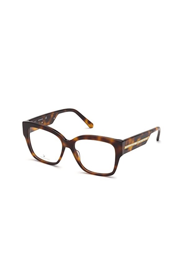 Swarovski Sk5390 Lunettes de Soleil, Dark Havana, 54 Femme
