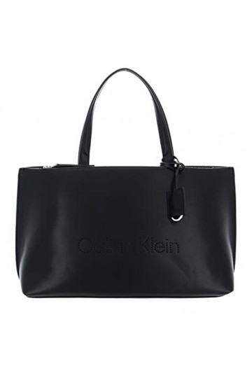 Calvin Klein Femme CK SET SHOPPER LG, Ck Black, M EU