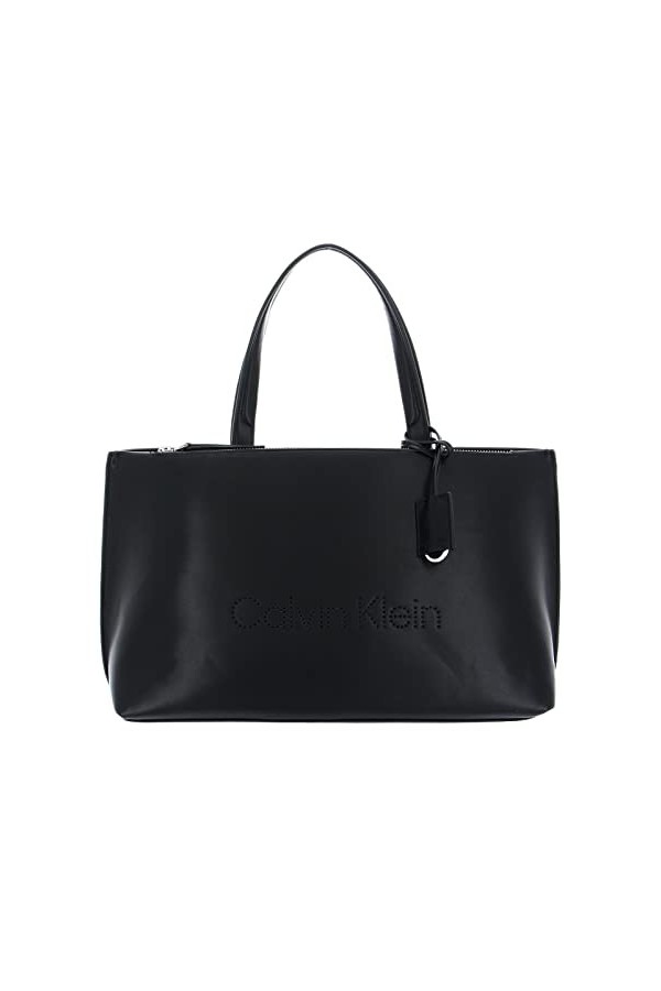 Calvin Klein Femme CK SET SHOPPER LG, Ck Black, M EU