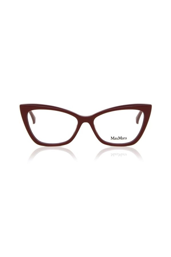 MaxMara Mm5016 Lunettes de Soleil, Rouge Brillant, 54 Femme
