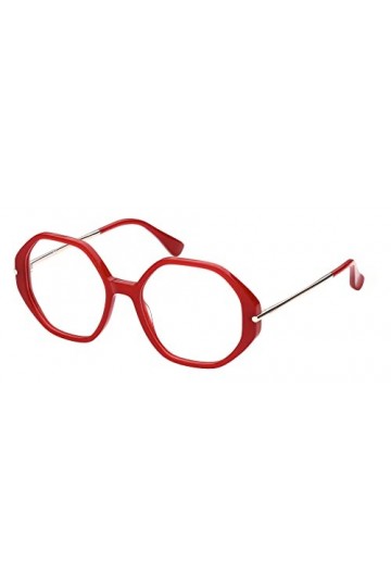 MAXMARA 0 Lunettes de Soleil, Shiny Red, 54 Femme