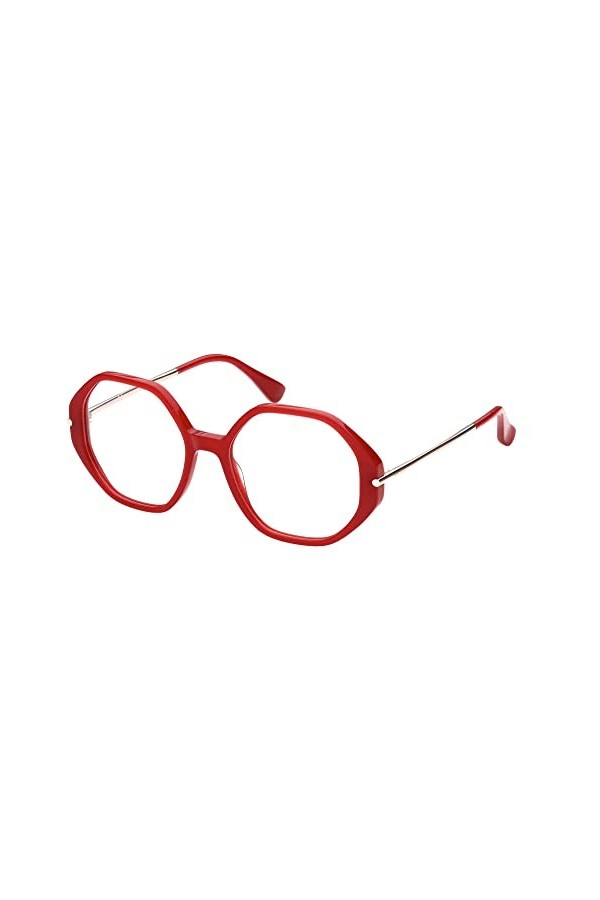 MAXMARA 0 Lunettes de Soleil, Shiny Red, 54 Femme