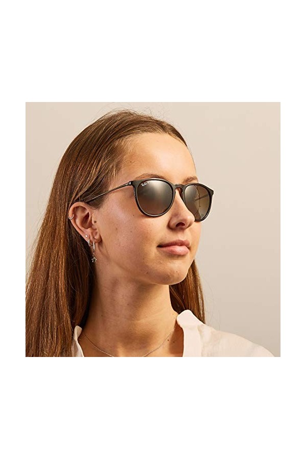 Ray-Ban RB4171 710/T5 Tortoise Erika Round Sunglasses Polarised Lens Category 3 Size 54mm