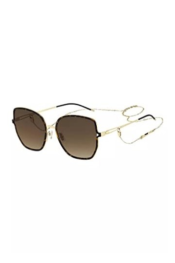 Hugo Boss Boss 1392/s Sunglasses, Matte Gold Havana, 57 Unisex