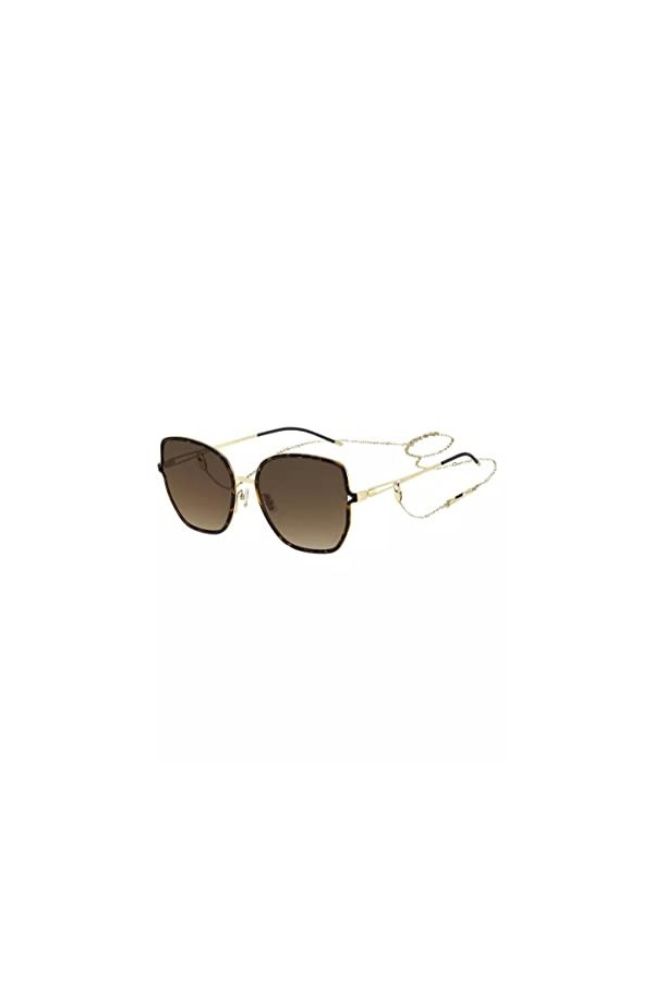 Hugo Boss Boss 1392/s Sunglasses, Matte Gold Havana, 57 Unisex