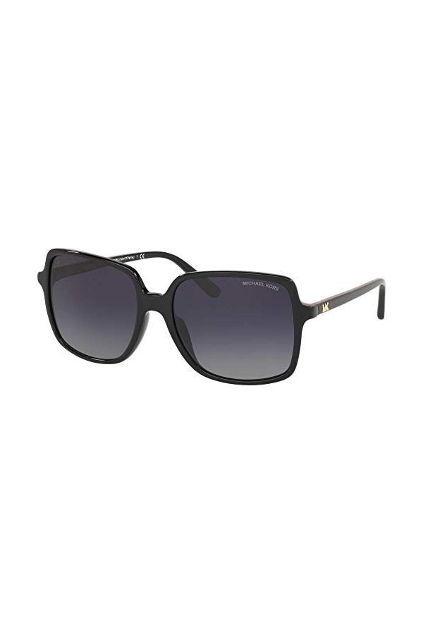 Michael Kors 0MK2098U Lunettes de Soleil, Black/Dark Grey Shaded, 56 Femme