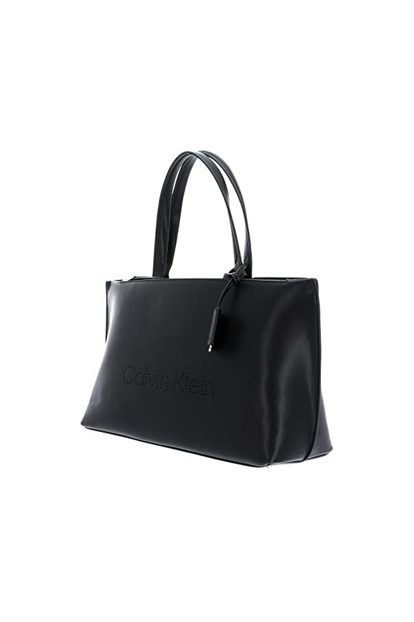 Calvin Klein Femme CK SET SHOPPER LG, Ck Black, M EU