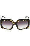 Just Cavalli SJC020V Lunettes de Soleil, Jaune/Noir Havane, 54 Femme