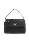 Calvin Klein Sac Femme Re-Lock Tote Flap Fermeture Éclair, Noir Ck Black , Taille Standard